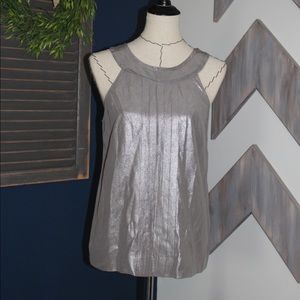 J.Crew silk crinkle tank top